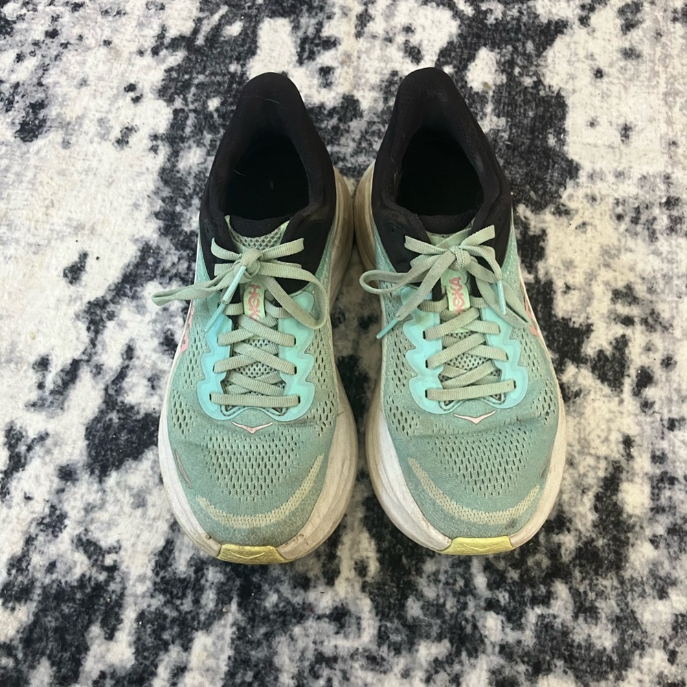Hoka One One Women's Athletic Shoes - Mint and Black
